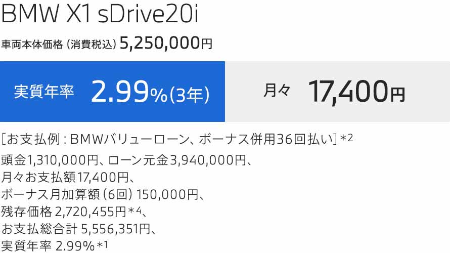 X1　支払例